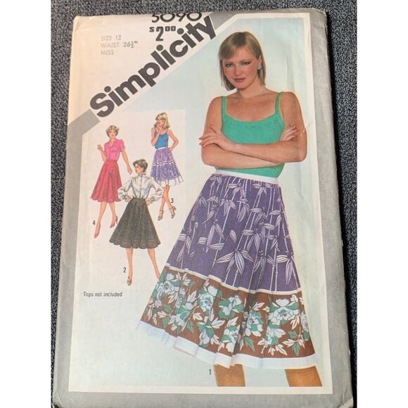 Simplicity Misses Skirt Sewing Pattern sz 12 5090 - uncut - Picture 1 of 4